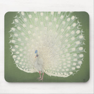 Vintage Japanese Fine Art   Peacock Mouse Mat