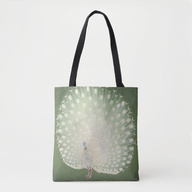 Vintage Japanese Fine Art | Peacock Tote Bag (Front)