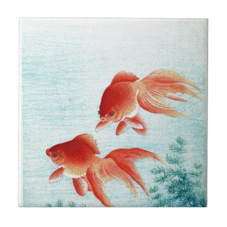Vintage Japanese Fish Print Tile