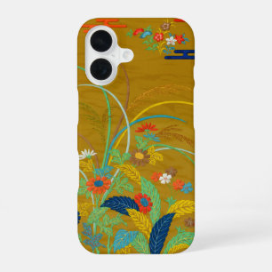 Vintage Japanese Floral Wildflower G.A. Audsley iPhone 16 Case