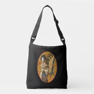 Vintage Japanese Geisha Cross Body Bag