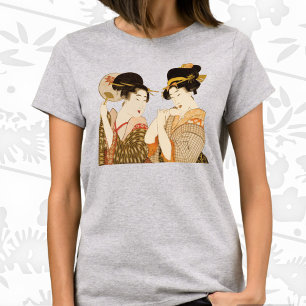 Vintage Japanese Geisha Girls in Kimonos T-Shirt