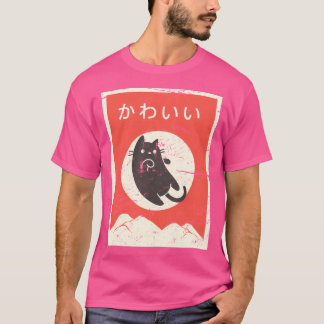 Vintage Japanese Kawaii Anime Cat T-Shirt