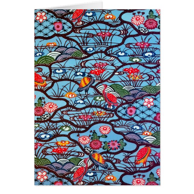 Vintage Japanese Kimono Textile (Bingata) (Front)