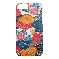 Vintage Japanese Kimono Textile (Bingata)