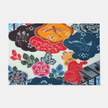 Vintage Japanese Kimono Textile (Bingata)
