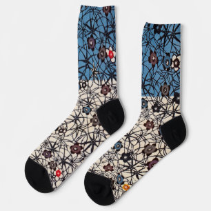 Vintage Japanese Kimono Textile (Bingata) Socks