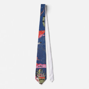 Vintage Japanese Kimono Textile (Bingata) Tie