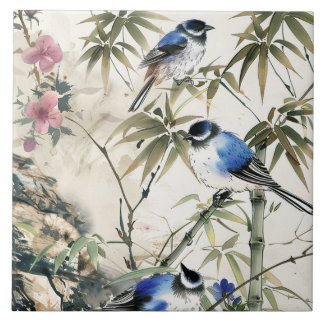 vintage Japanese Kitchen Towels Tile