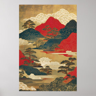 Vintage Japanese Landscape Art Print Ukiyo-e