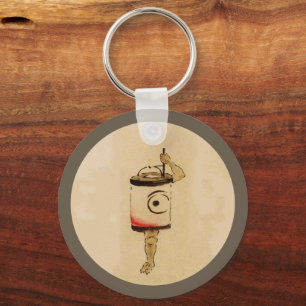 Vintage Japanese Lantern Ghost Yokai Key Ring