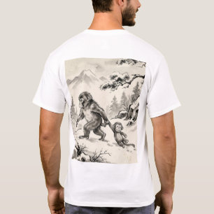 Vintage Japanese Macaque Monkey T-Shirt