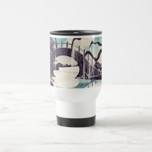 Vintage Japanese Meditation Garden Travel Mug