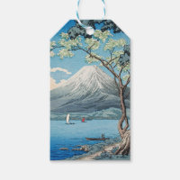 Vintage Japanese Mount Fuji and Lake Yamanaka Art
