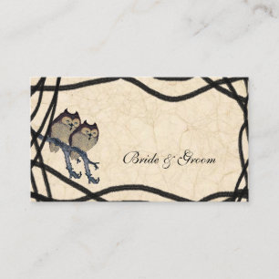 Vintage Japanese Owls Place Cards