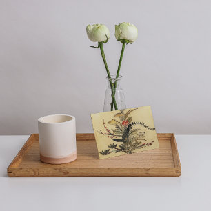 Vintage Japanese Parchment rsvp with envelopes Card