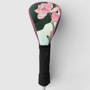 Vintage Japanese Pink Lotus Flower Golf Head Cover