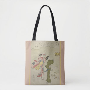 Vintage Japanese Print by Suzuki Harunobu Tote Bag