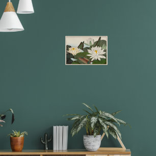 Vintage Japanese Print Water Lilies