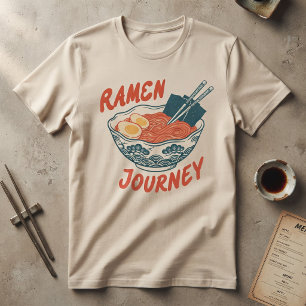 Vintage Japanese Ramen Journey Bowl T-Shirt