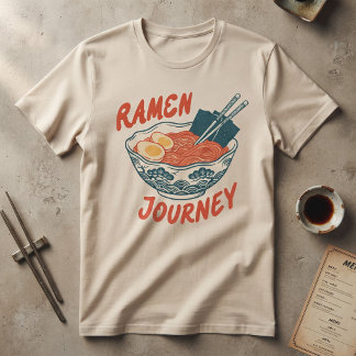 Vintage Japanese Ramen Journey Bowl T-Shirt