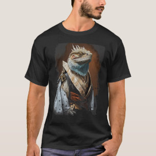 Vintage Japanese Samurai Bearded Dragon T-Shirt