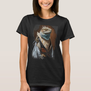 Vintage Japanese Samurai Bearded Dragon T-Shirt