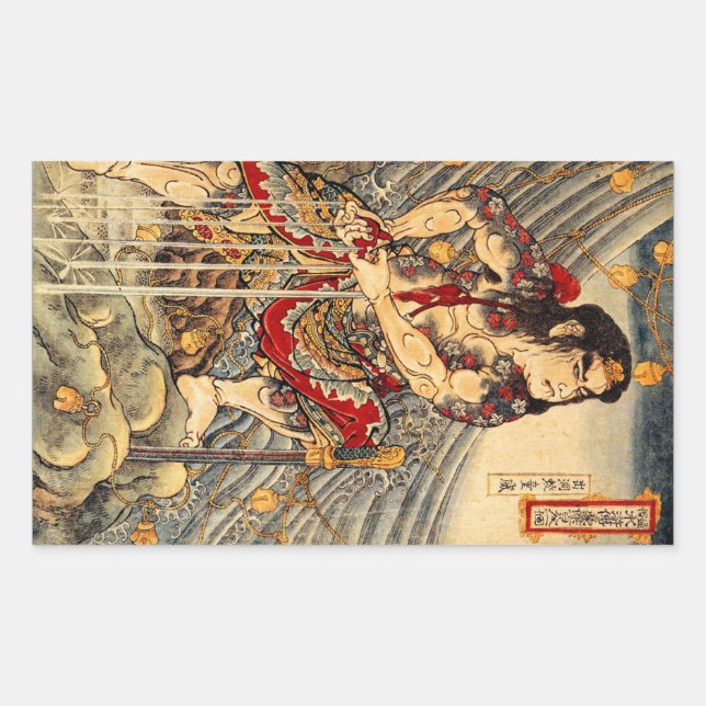 Vintage Japanese Samurai Stickers (Front)