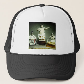 Vintage Japanese Sumo Wrestlers Old Japan Trucker Hat