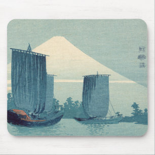 Vintage Japanese Ukiyo-e Art the Floating World Mouse Mat