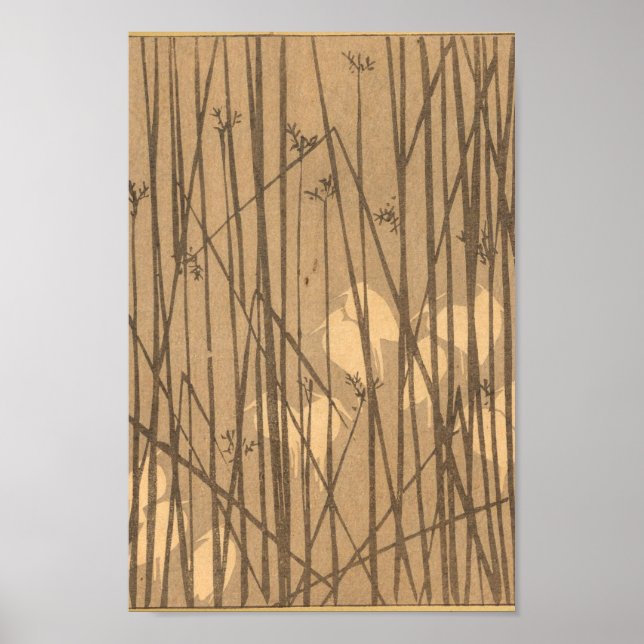 Vintage Japanese Wall Art Bamboo (Front)