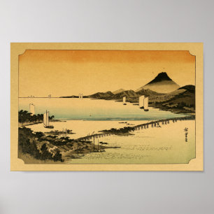 Vintage Japanese Wall Art Mountains