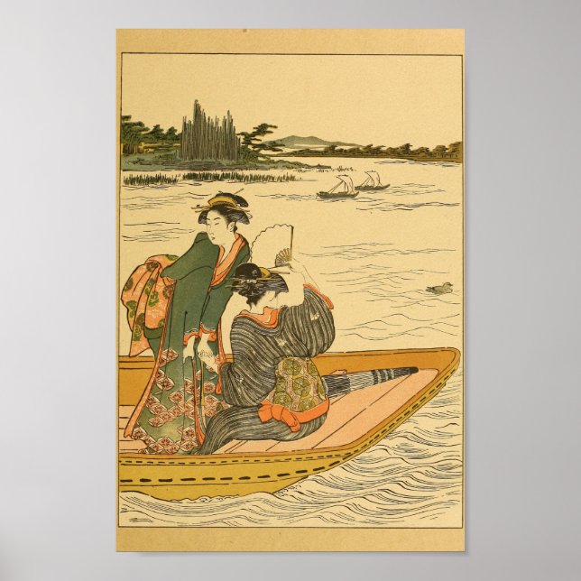 Vintage Japanese Wall Art Woman (Front)