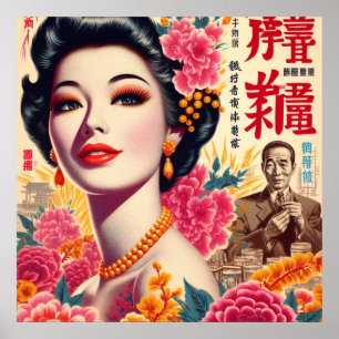 Vintage Japanese Woman Poster