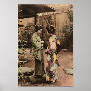 Vintage Japanese Women Poster