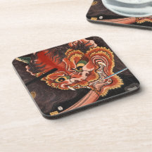Vintage Japanese Yokai Oni King Fine Art