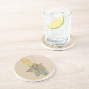 Vintage Japanese Yokai Swordsman Coaster