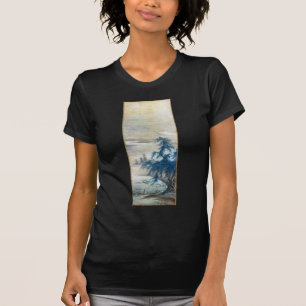 Vintage Japanese Zhou Maoshu Appreciating Lotuses T-Shirt