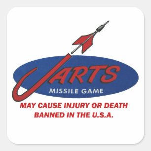 Vintage Jarts Sticker! Square Sticker