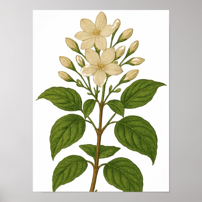 Vintage Jasmine Poster (Front)