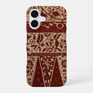 Vintage Javanese Batik Textile Wallpaper Pattern iPhone 16 Case