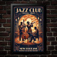 Vintage Jazz 1930s Art Poster