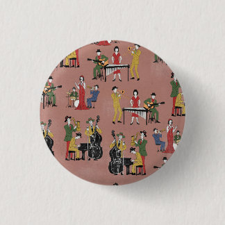 Vintage Jazz Band 3 Cm Round Badge