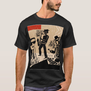Vintage Jazz Band Poster: Cool Design T-Shirt