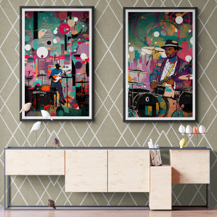 Vintage Jazz Club Take Me Back In Time  Poster