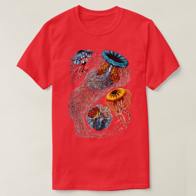 Vintage Jellyfish by Ernst Haeckel 1 T-Shirt (Design Front)