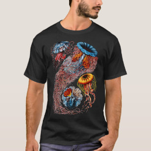 Vintage Jellyfish by Ernst Haeckel T-Shirt