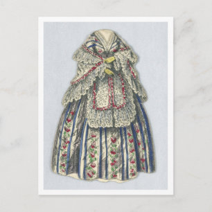 Vintage Jenny Lind Paper Doll Postcard