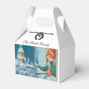 Vintage Jenny Nyström Custom Merry Christmas Favour Box