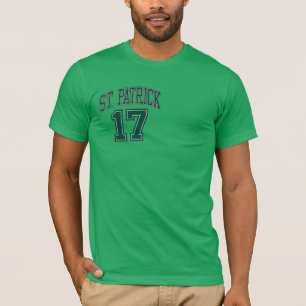 Vintage Jersey style st Patrick's 17 T-Shirt